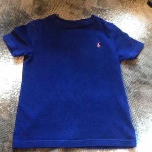 BOYS POLO BLUE SHIRT SIZE 5
